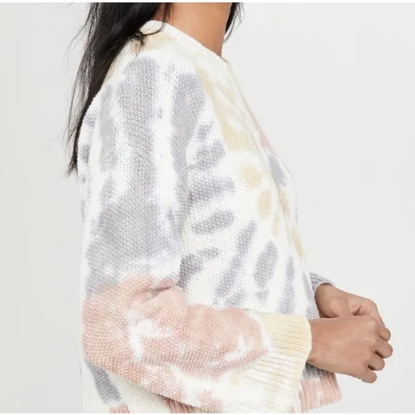 Madewell Tie-Dye Westford Pullover Sweater Pastel Cotton‎ Small Artsy Boho Boxy - Image 6
