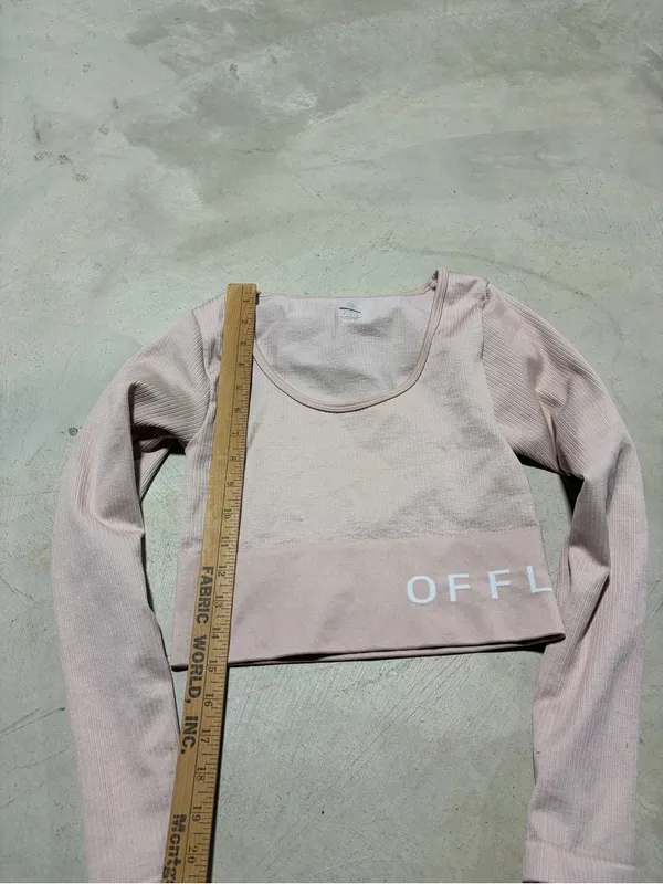 Aerie offline Long-Sleeve Crop Top in Light Pink medium - Image 6