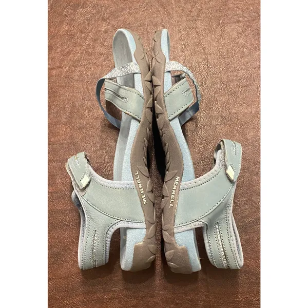 Merrell Air Cushion Memory Foam Blue Smoke Sport Sandals Women’s US 9 - Image 7