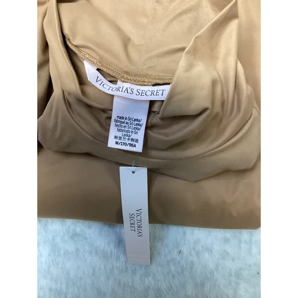 Victoria's Secret Mock Neck Long Sleeve Bodysuit Tan‎ Camel M 11253553 NEW - Image 7