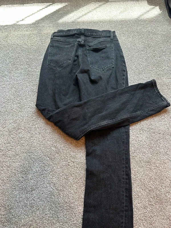 Abercrombie Black Curve Love Slim Straight Ultra High Rise Jeans - Image 2