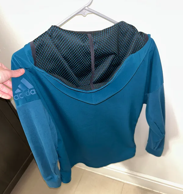 Adidas hoodie athletic jacket - Image 3