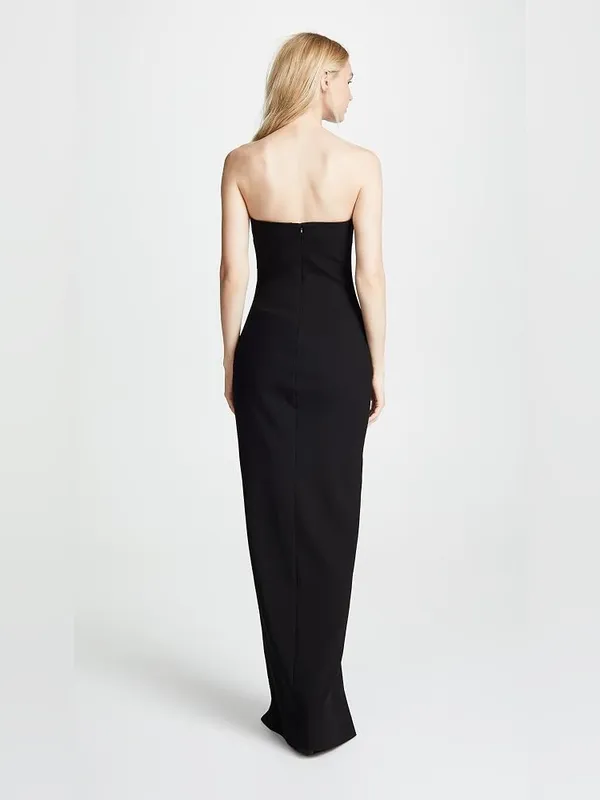 Likely Windsor Black Strapless Maxi Gown Dress Size 0 - Image 3