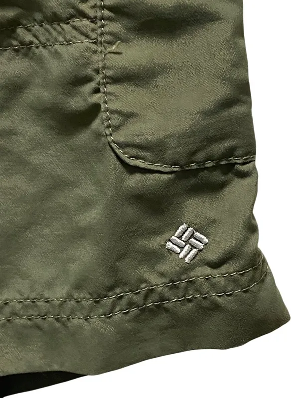 Columbia Y2K Womens Outdoor Shorts Olive Green Size S Summer Hiking Gorpcore - Image 7