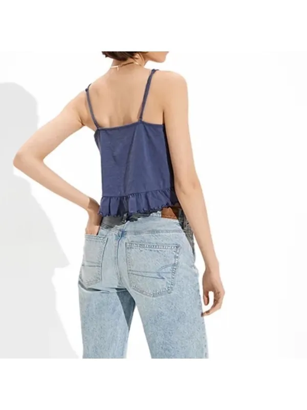 AE Cropped Relaxed Cami Women's Size Small - Image 4