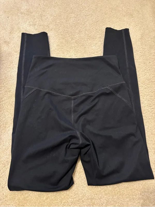 girlfriend collective Black High-Waist Leggings - Image 3