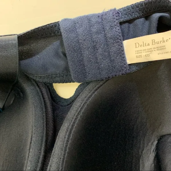 Delta Burke Navy Blue Padded Bra Size‎ 42D Size undefined - Image 7