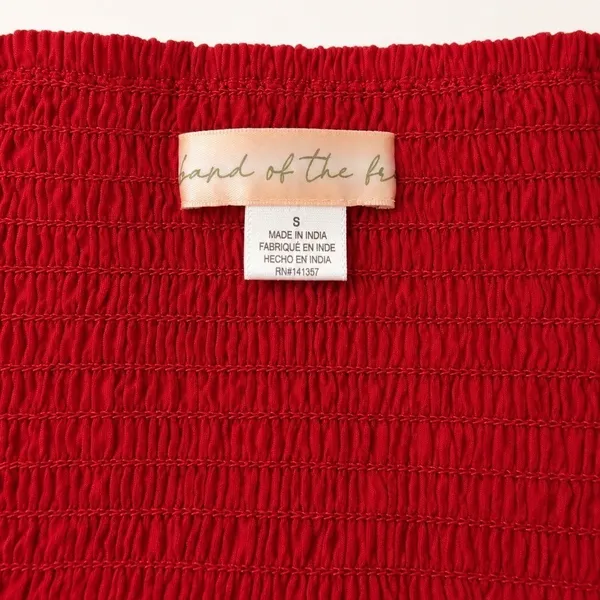 Band of the Free Red Bubble Hem Fit & Flare Mini Dress Party Cocktail Small - Image 4