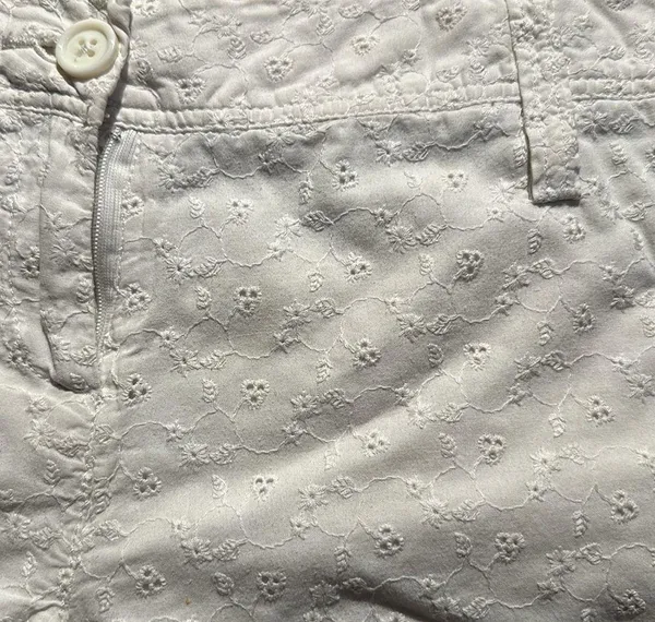 Express White Eyelet Embroidered Shorts - Image 3