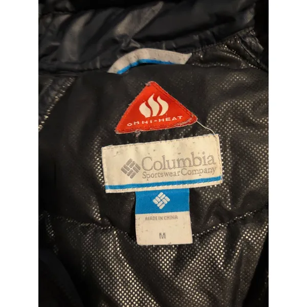 Columbia Puffer Jacket TurboDown Omni-Heat Black Quilted Women's Size M - Image 5