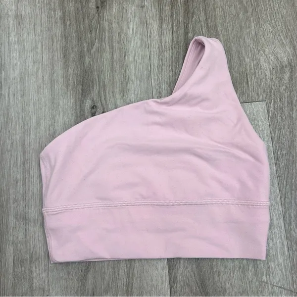TNA by Aritzia Baby Pink Asymmetrical Sports Bra Active Wear Size XS - Image 3