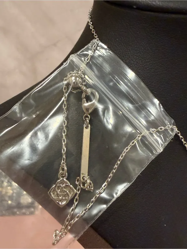 Kendra Scott | Silver Plated Mint Ice Cream Cone Pendant Necklace - Image 3