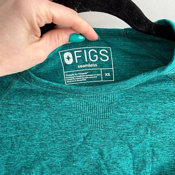 Figs Limited Edition‎ Heathered Dark Green Salta Scrub Undershirt XS workwear - Image 5