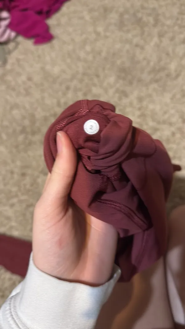 Lululemon Maroon Leggings - Image 3
