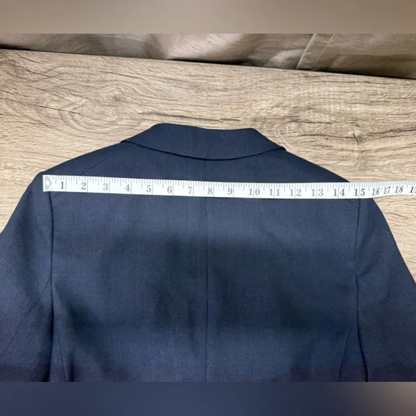STRENESSE navy blue‎ wool blazer size 4 Blue - Image 9