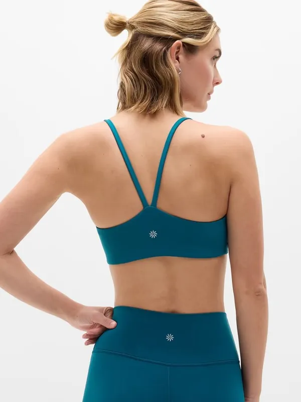 New Athleta S Transcend Scoop Bra Coastal Teal Small Cup A-C - Image 3