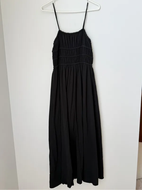 American Eagle Sunchaser Knit Smocked Bodice Midi Dress Size Medium - Image 3
