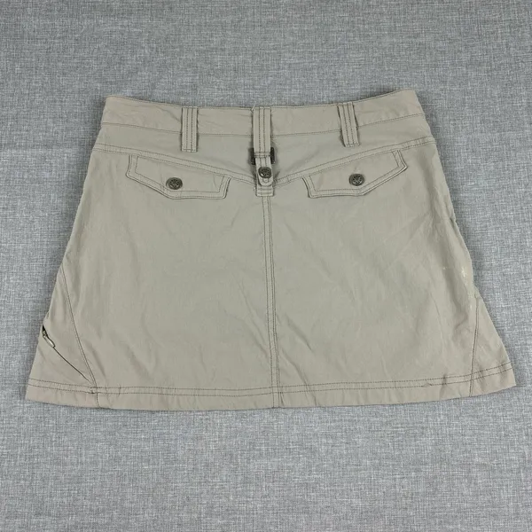 Athleta Skort Womens 4P Beige Hiking Walking Built-In Shorts‎ Stretch Pockets - Image 8
