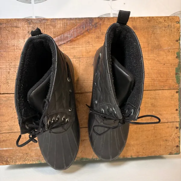 Sperry Top-Sider Gosling Duck Boots Sz 9 Black - Image 6