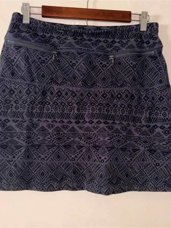 Athleta Geometric Print Athletic Skort Size Small Grey Activewear - Image 2