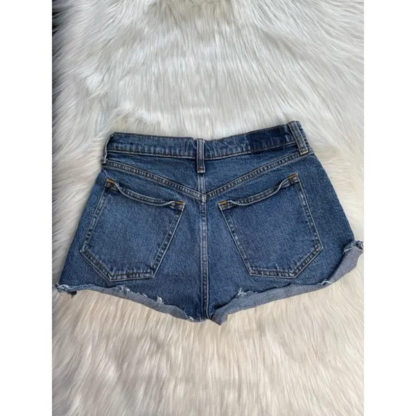 Abercrombie The Mom High Rise Denim Festival Cut Offs - Image 4