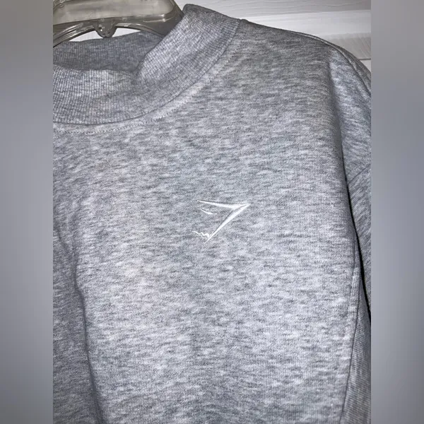 Gymshark Rest Day Cotton Contour Pullover in Gray Size Medium New with tag - Image 6