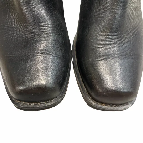 Pintainho Black Leather Moto Harness Boots Shoes 36 - Image 4
