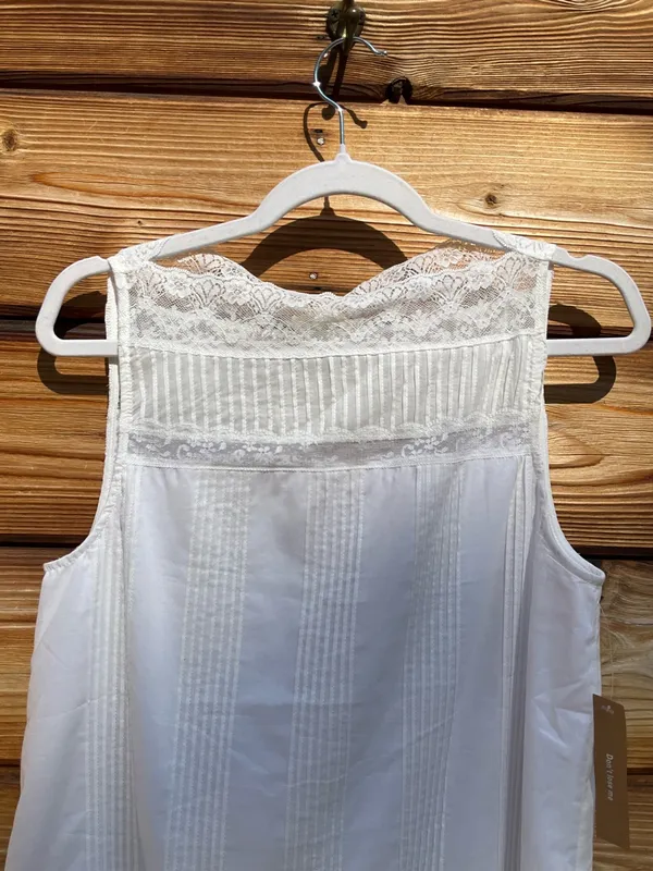 Sorella Size S Lyla White Cotton Lace Trim Mini Dress Few Moda - Image 7