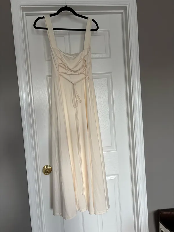Cream Maxi Dress — NWT, Large - Image 2