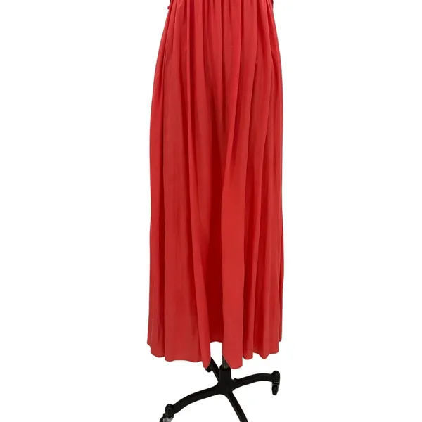 Tuckernuck Pomander Place Shallon‎ Tie Strap Smocked Maxi Dress Coral Size Large - Image 4