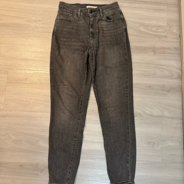 Levi’s women’s 721 high rise skinny jeans gray black denim size 29 - Image 2