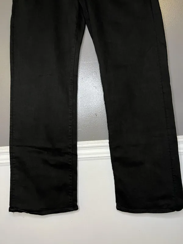 Mother The Dodger Sneak Jeans Womens 30 Black Dark Wash Straight Relaxed Denim - Image 3
