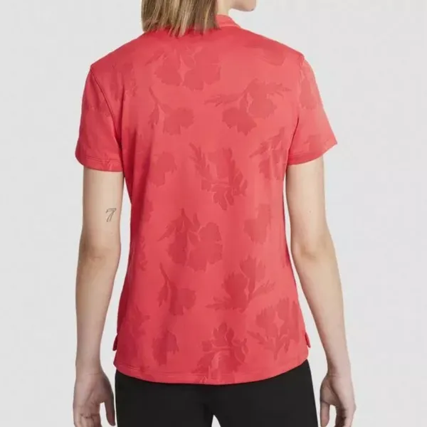 NIKE WOMEN DRI FIT VICTORY GOLF V-Neck POLO Size‎ Small Red - Image 2