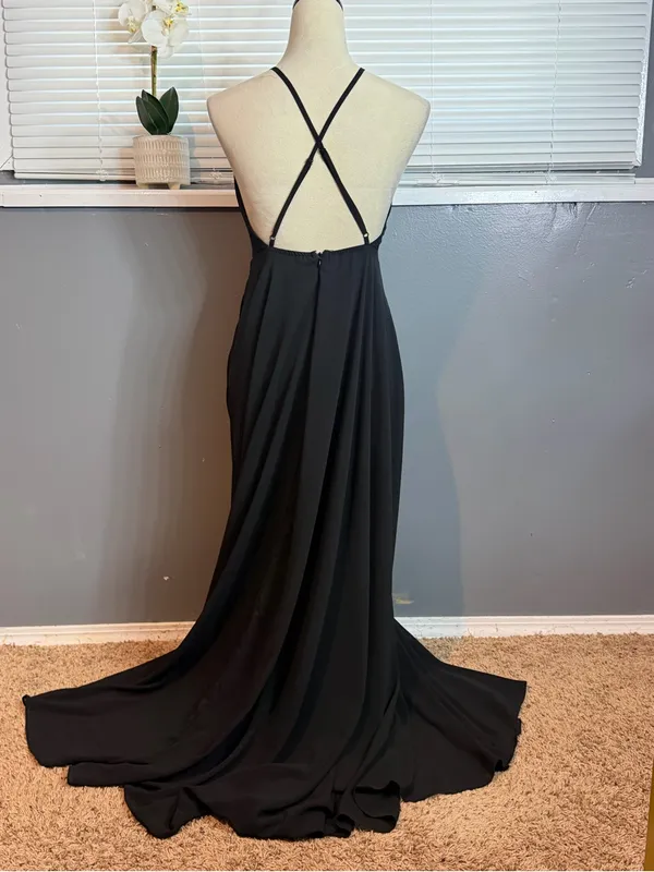 Lulus Mythical Kind of Love Black Open Back Maxi Dress - Image 6