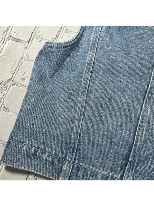 GAP Factory Store Denim Vest Womens Size Small 90s Y2K Jean Sleeveless Vintage - Image 13