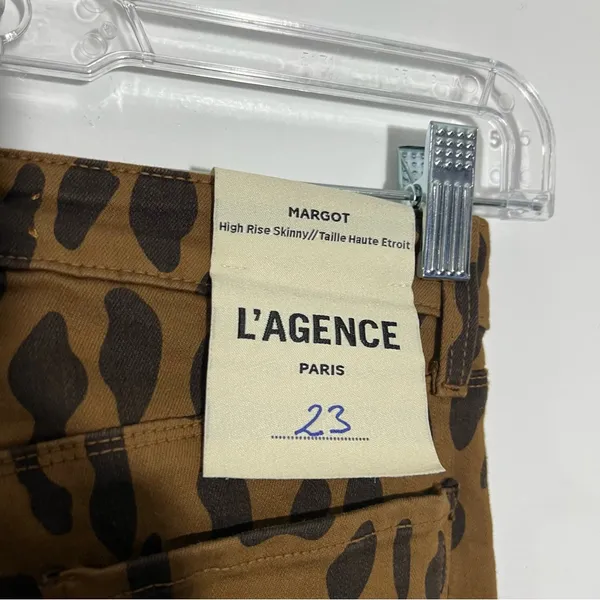 L'agence Margot High Rise Skinny‎ Jeans In SpottedAnimal Size 23 - Image 7