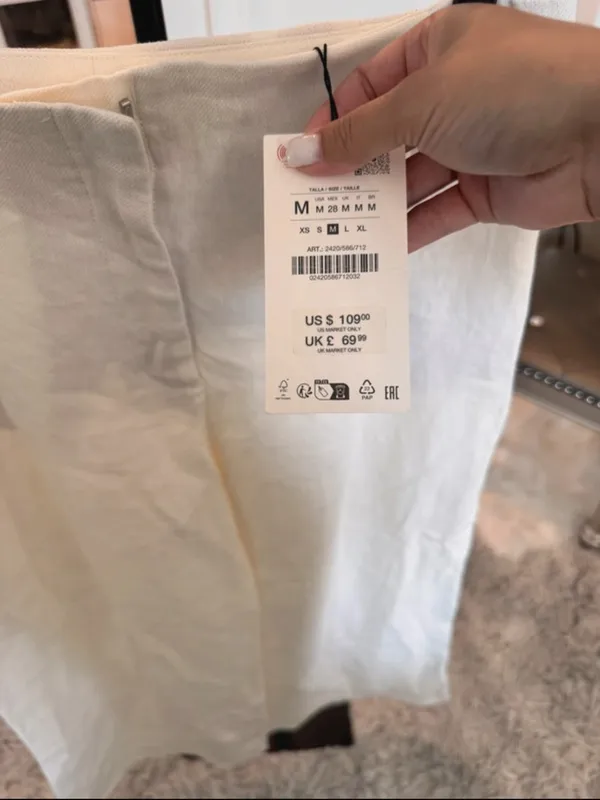Zara Line Blend wide leg pants - Image 2