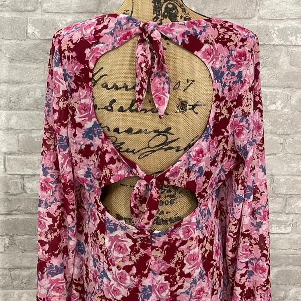 Lush Galata Chiffon Floral Midi Dress - Image 6