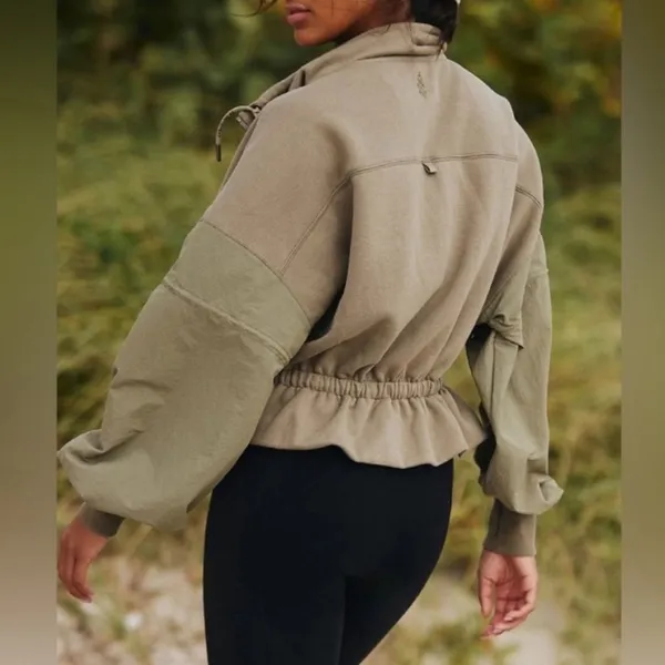 Free People Movement From The Top Zip Up Sweatshirt - Image 4
