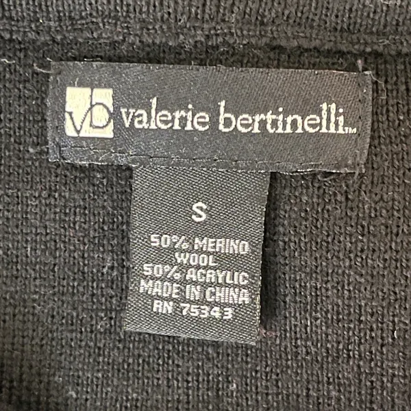 Valerie Bertinelli Pencil Skirt‎ Women's Merino Wool Pull Up Black Size Small - Image 3