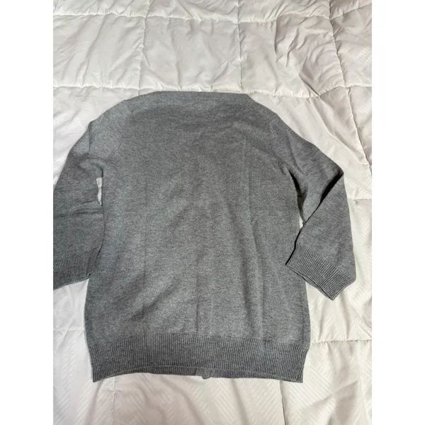Gap Women‎ Knit Sweater Women Gray Cardigan Button Up Cashmere Blend A1-0033 - Image 6