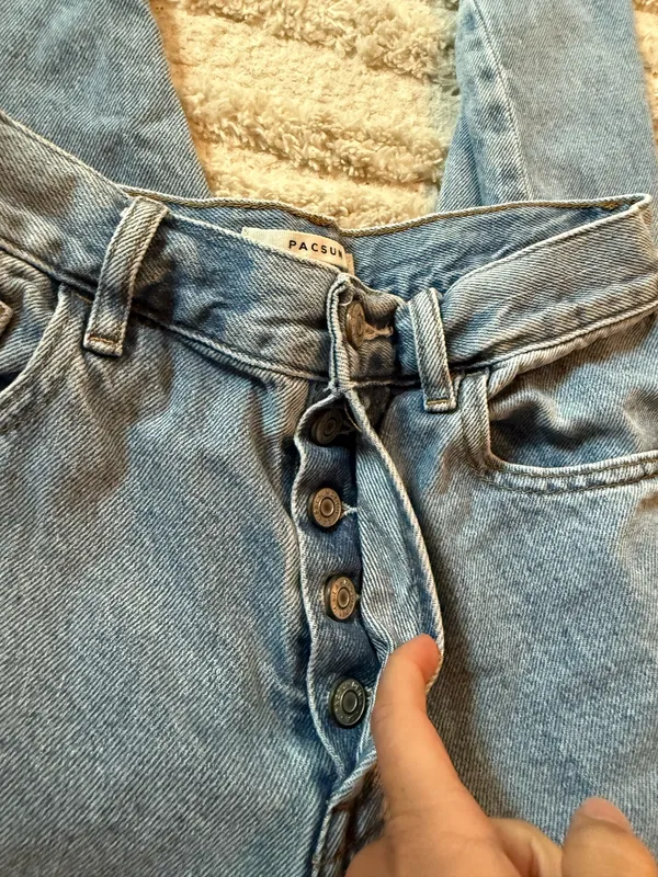 PACSUN HIGH RISE STRAIGHT BLUE JEAN - Image 6