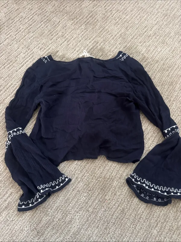 Band of Gypsies Navy Blouse - Image 3