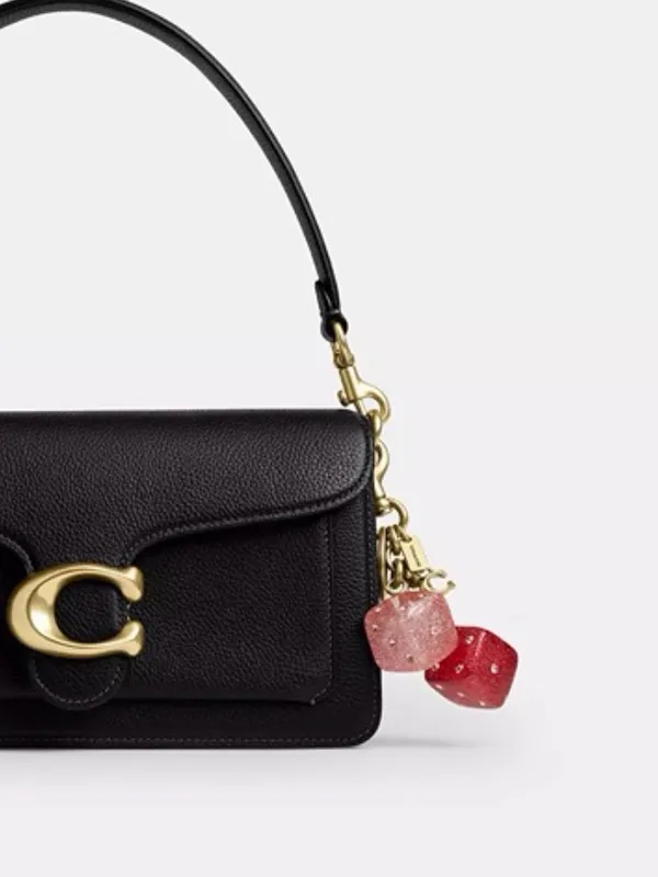 Coach Dice Bag Charm-Gold~Pink/Multi - Image 5
