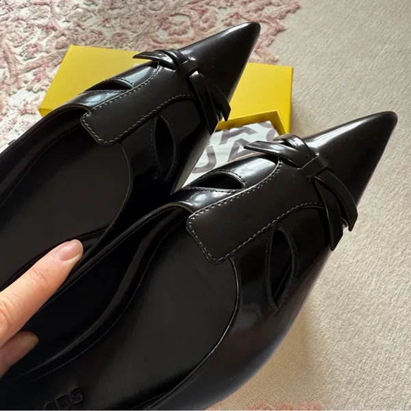 Marc Jacobs THE KAT BALLERINA in Black Size 37 NEW - Image 13