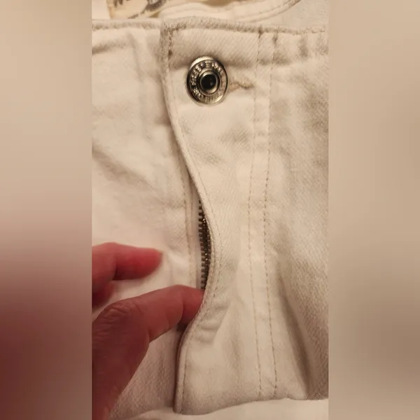 Free People We the Free Women's White Flared Pants with no Pockets Size 35 - Image 10