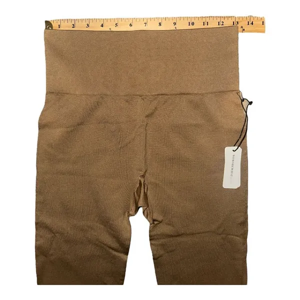 WeWoreWhat Tan‎ Seamless Circular Knit Leggings, Large - Image 5