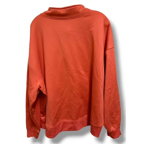 Nike Phoenix Fleece Therma-FIT Oversized Quarter Zip Sweatshirt Coral Orange 3X - Image 4
