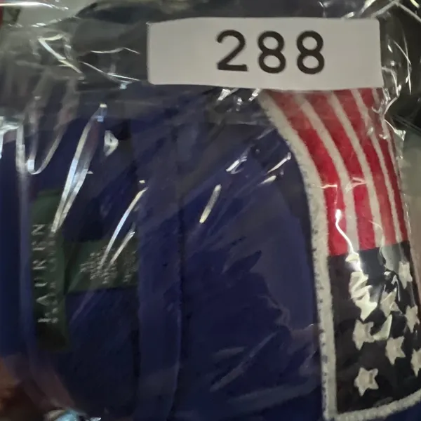Lauren Ralph Lauren Sweatshirt Women XL Blue‎ American Flag Button Shoulder Top - Image 9