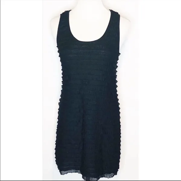 Free people lacy mesh‎ ruffle dress L - Image 5